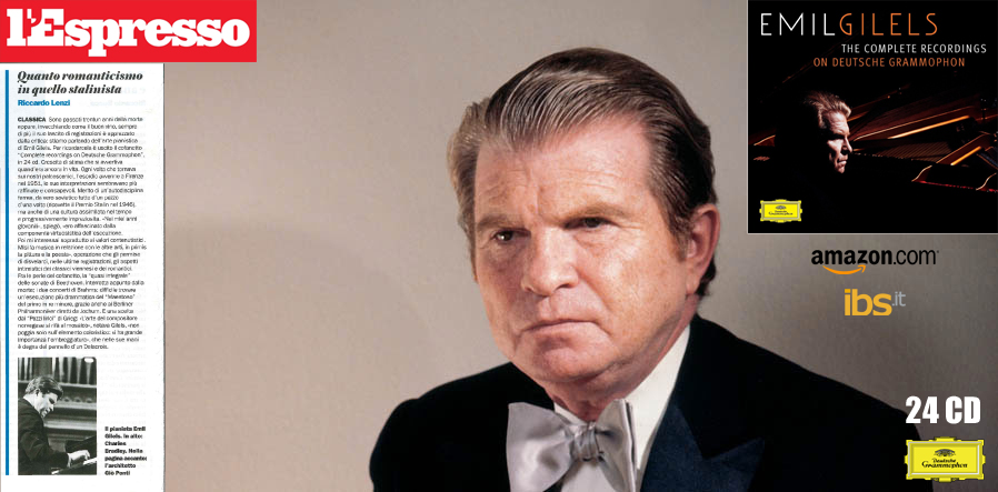 Emil Gilels: l'articolo de l'Espresso sul nuovo box
