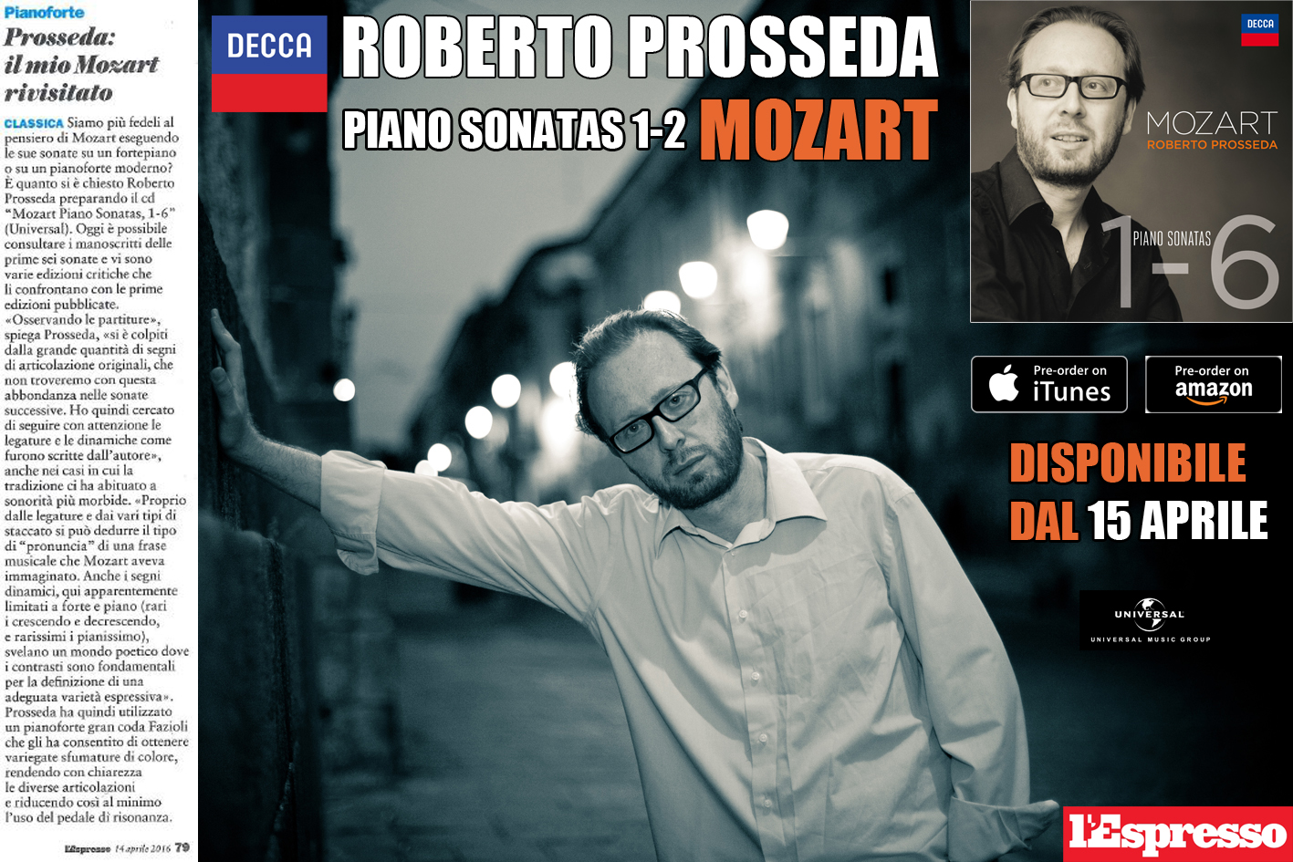 Roberto Prosseda: l'intervista de l'Espresso