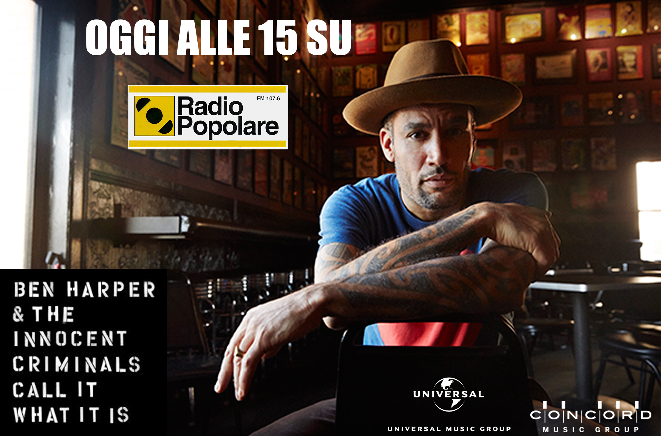 BEN HARPER SU RADIO POPOLARE NETWORK