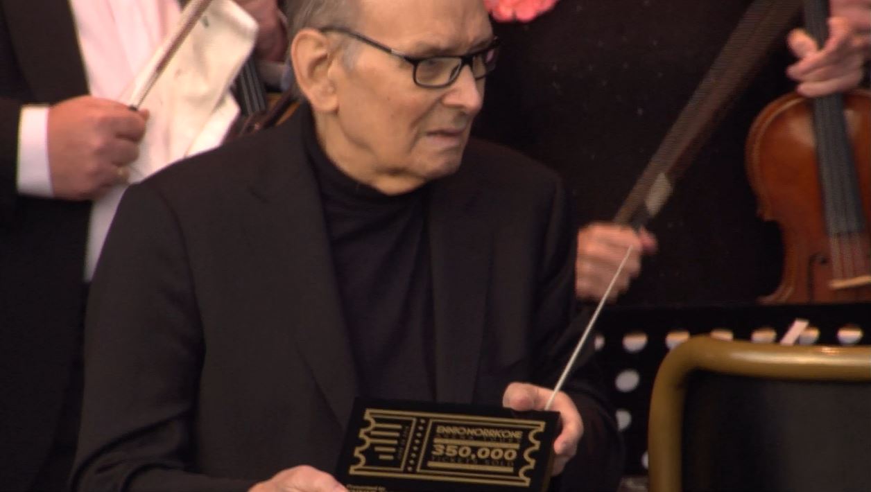 Ennio Morricone: premiato per i 350 mila biglietti venduti dal 2014 a oggi