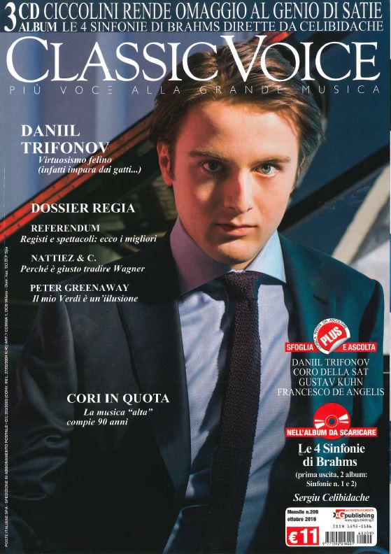 Daniil Trifonov: la copertina e l'articolo di Classic Voice