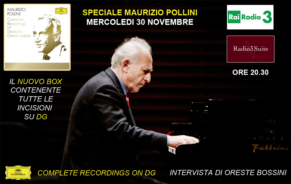 Maurizio Pollini: l'intervista su Rai Radio 3