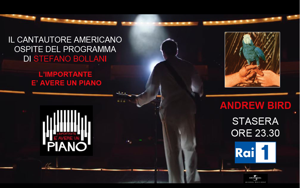 Andrew Bird: stasera ospite su Rai 1