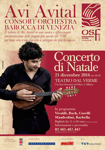 Avi Avital in concerto mercoledi 21 dicembre al Teatro Dal Verme