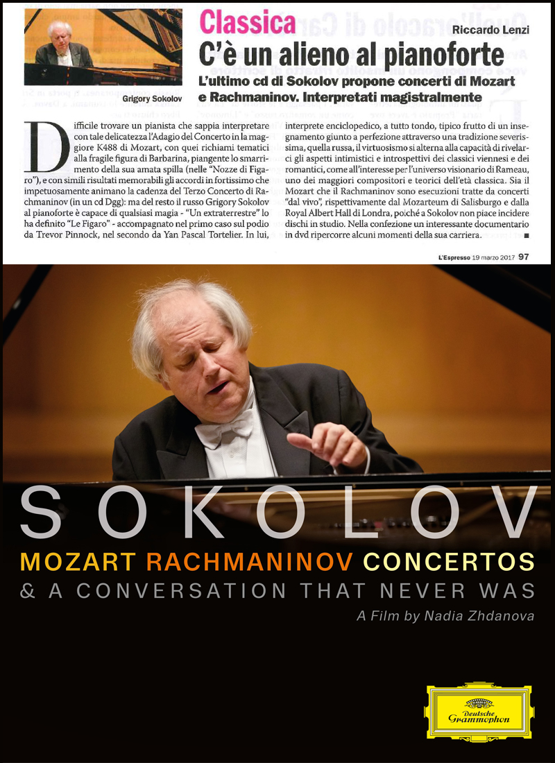 Sokolov: "un alieno al pianoforte"