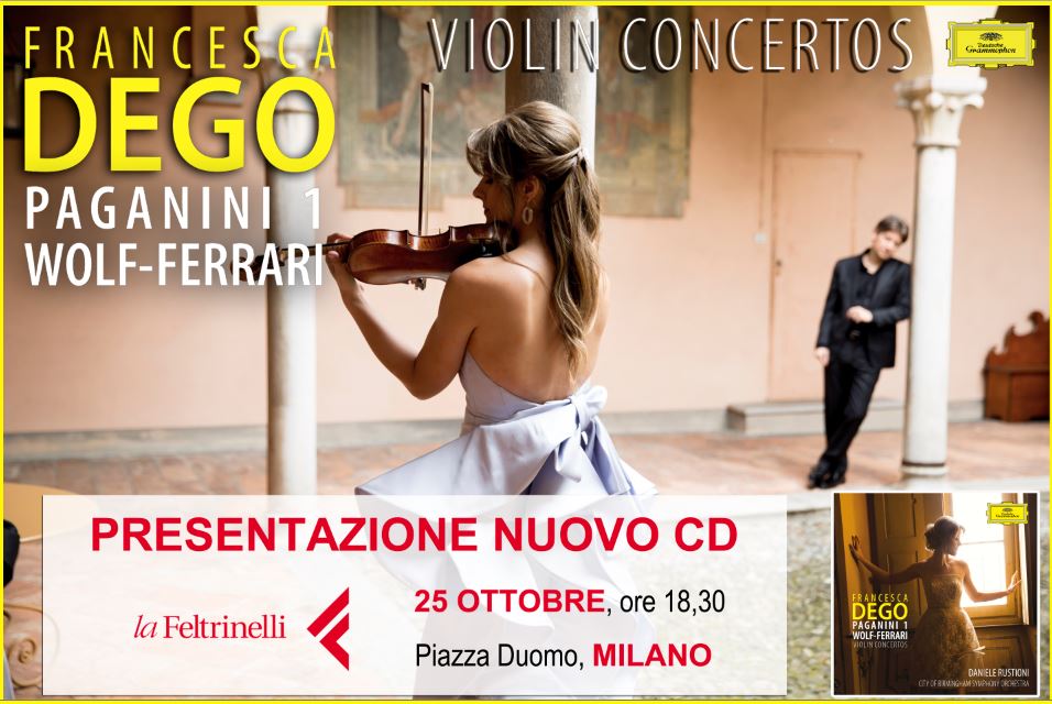 Francesca Dego presenta 'Violin Concertos' a Milano