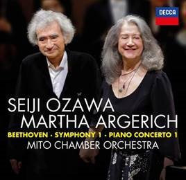 Seiji Ozawa / Martha Argerich insieme per la prima volta in un CD